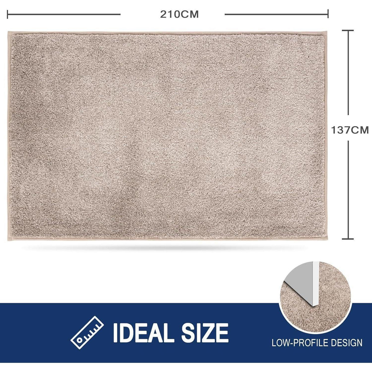 Schmutzfangmatte Innen 137x210 cm – Rutschfest & Waschbar