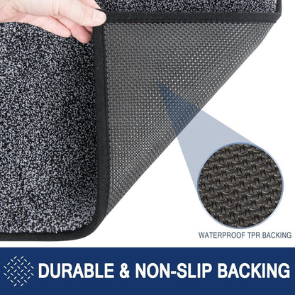 Schmutzfangmatte Grau, rutschfest & waschbar – 137 x 210 cm