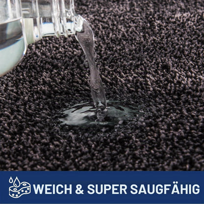 Schmutzfangmatte 180x270 cm – Rutschfest & Waschbar, Holzkohle