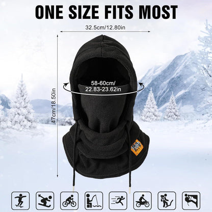 Thermo Fleece Sturmhaube Winter – Winddichte Skimaske für Herren & Damen