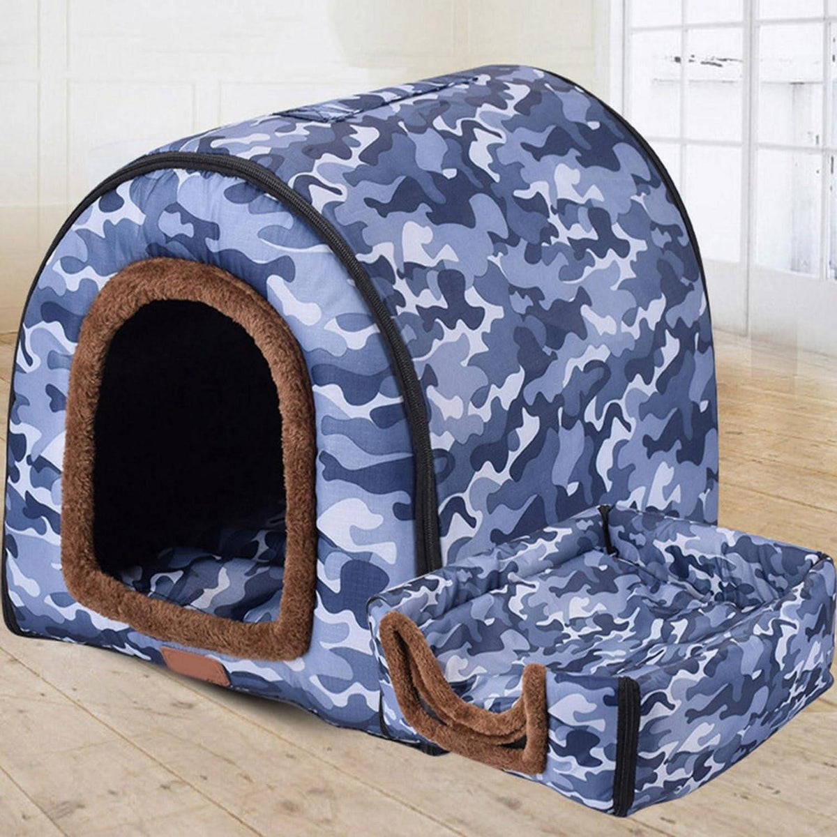 Luxuriöse Hundehütte XXL – Warmes, Waschbares Hundebett Iglu