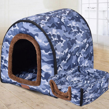 Luxuriöse Hundehütte XXL – Warmes, Waschbares Hundebett Iglu