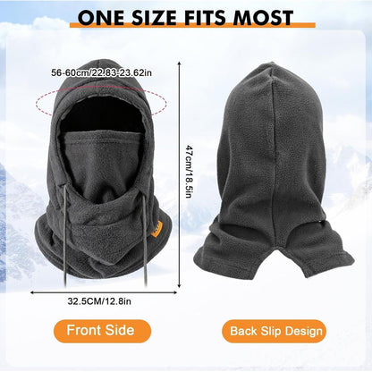 Thermo Fleece Sturmhaube Winter – Winddichte Skimaske für Herren & Damen