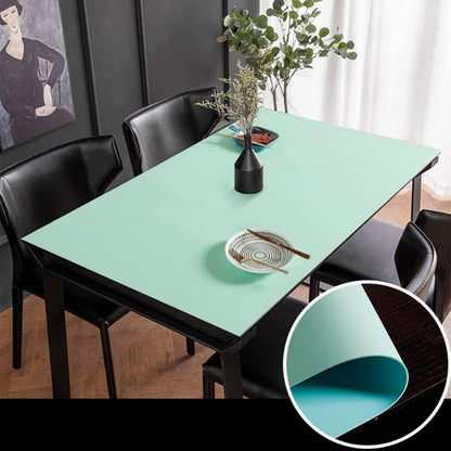 PU Tischdecke wasserdicht 80x200cm Grün+Blau