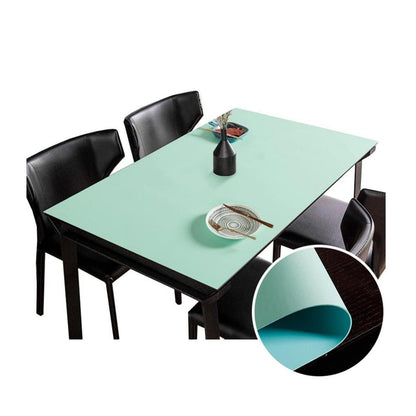 PU Tischdecke wasserdicht 85x180cm Grün Blau