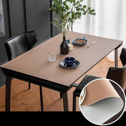 PU Tischdecke wasserdicht 90x200cm Khaki Grau