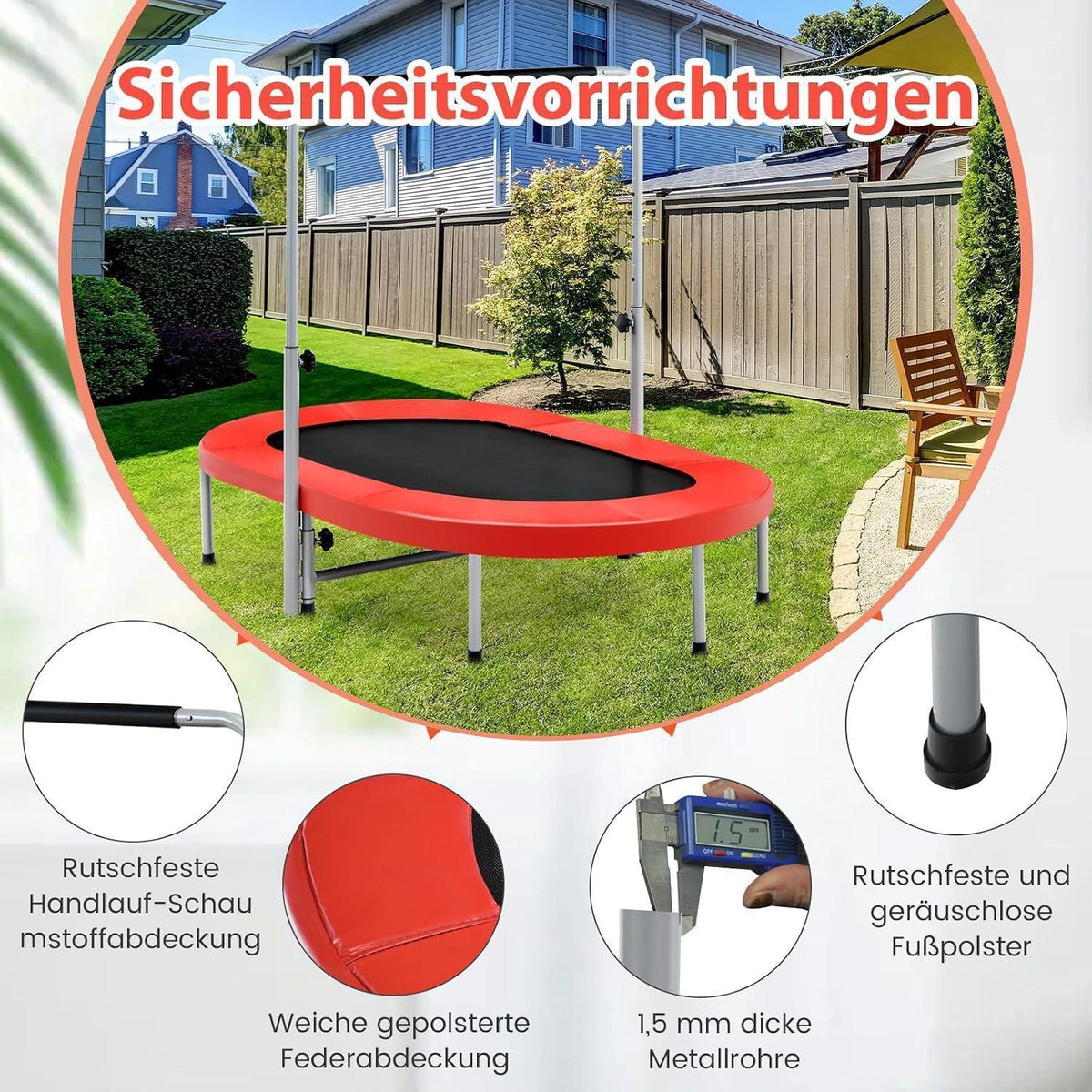 Trampolin 2 Personen – Fitness & Spaß für Kinder & Erwachsene
