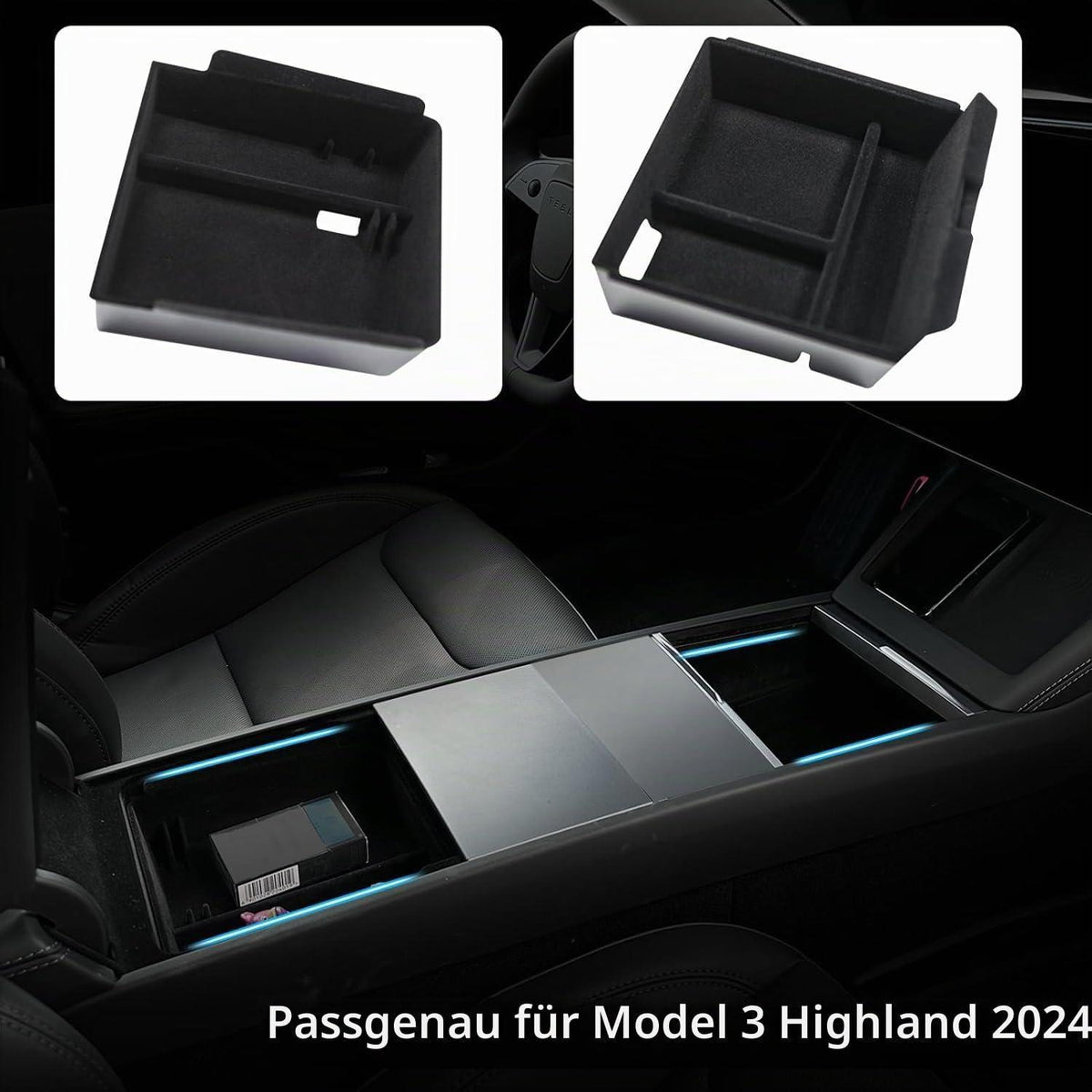 Tesla Mittelkonsolen Organizer für Model 3/Y 2024+