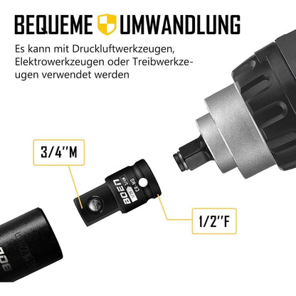Schlagschrauber Adapter 1/2 auf 3/4 Zoll Chrom Molybdän Stahl