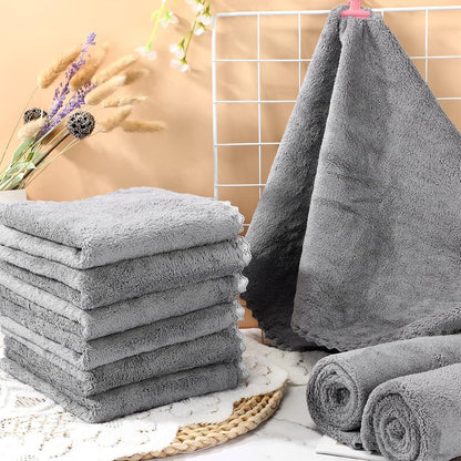10x Waschbare Kleintierdecken Grau 35x22 Zoll