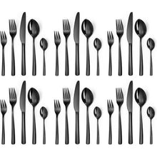 Besteckset Edelstahl Schwarz 30-teilig für 6 Personen