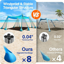 Strandmuschel UPF50+ Strandzelt Sonnenschutz portable mit