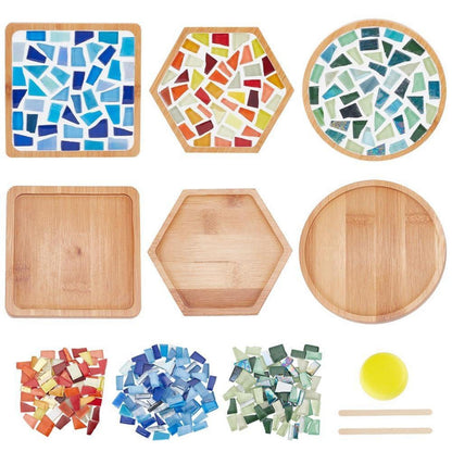 DIY Mosaik-Untersetzer Set – Glasfliesen zum Basteln & Verschenken