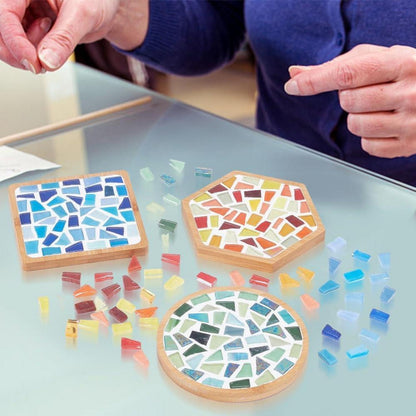 DIY Mosaik-Untersetzer Set – Glasfliesen zum Basteln & Verschenken
