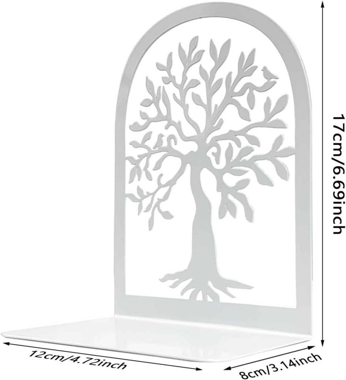 Qualsen Metall Buchstützen Bücherhalter für Regal (4