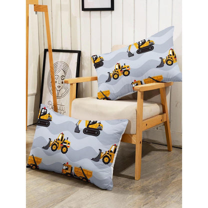 Bettbezug Baufahrzeuge Kinderzimmer Set 200x200 cm