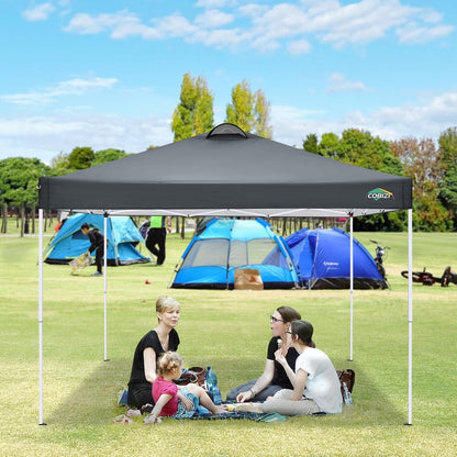 3x3m Faltpavillon wasserdicht & winterfest mit Seitenteilen