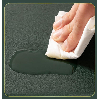 Tischdecke wasserdicht pfauengrün 90x160 cm in Lederoptik