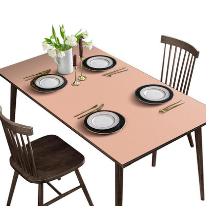 Tischdecke wasserdicht rosa 90x200 cm / 200x90 cm in Lederoptik