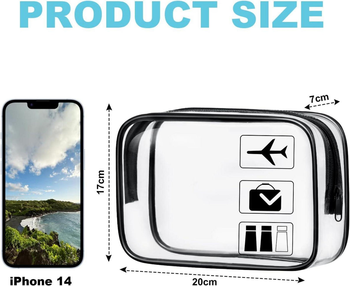 Aucuu Transparente Kulturtasche, PVC