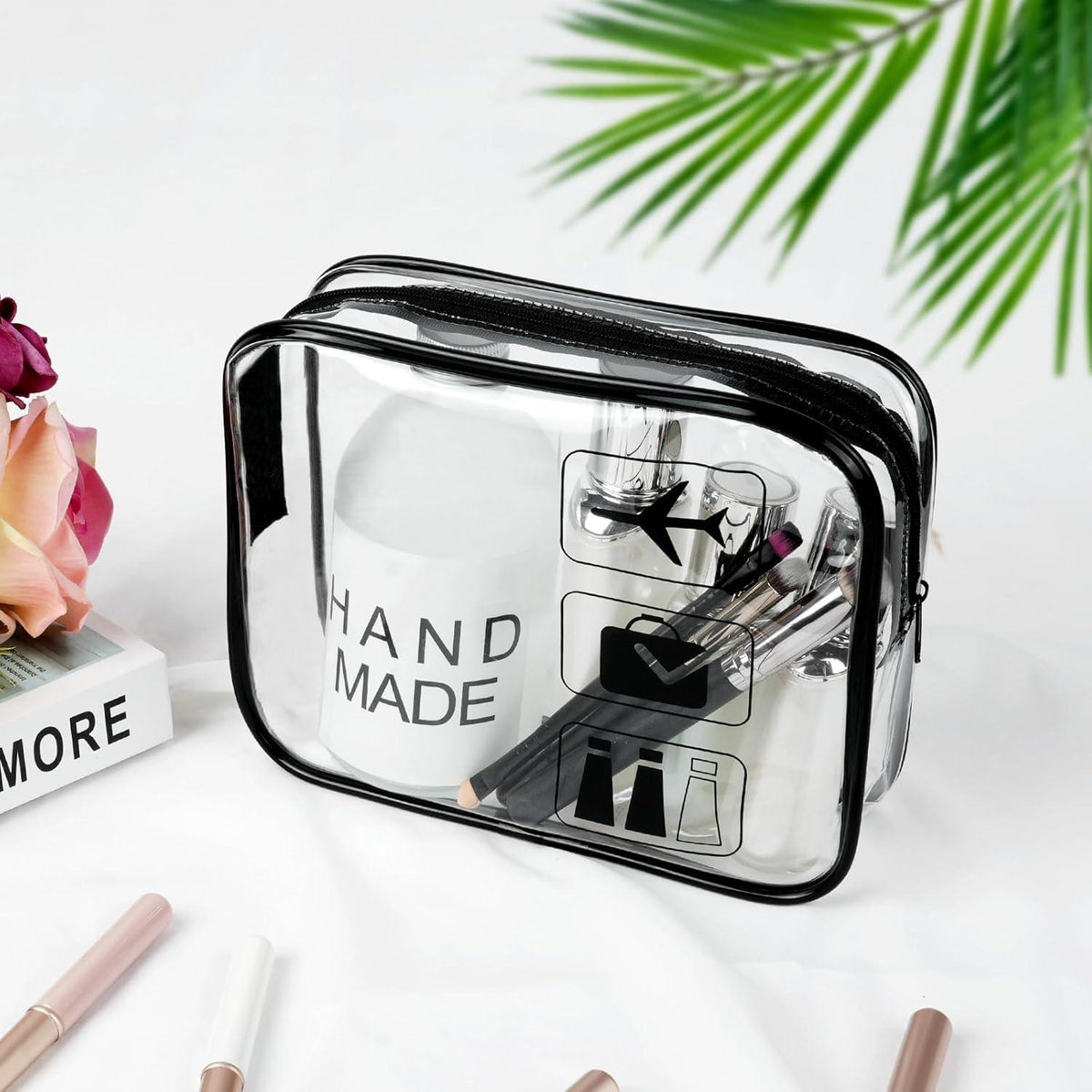 Transparente PVC Kulturtasche für Männer und Frauen