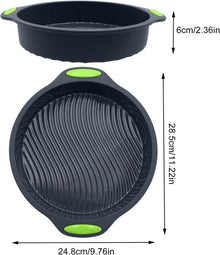 Silikon Backform 9 Zoll Antihaft Auslaufsicher für Kuchen