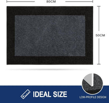 Schmutzfangmatte Innen 50x80cm rutschfeste Fußmatte waschbar