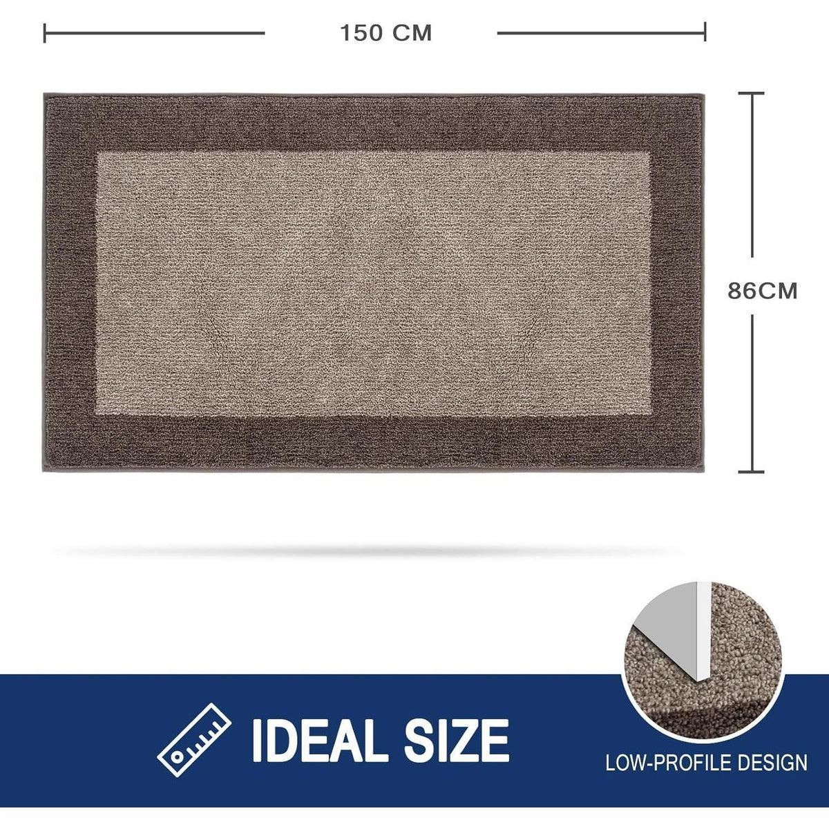 Schmutzfangmatte 86x150 cm – Rutschfest & Waschbar