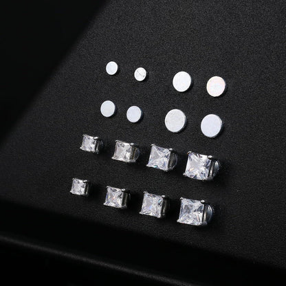 Magnetische Ohrstecker Herren Edelstahl 5/6/7mm – Clip On Ohne Piercing