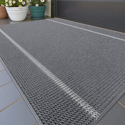 Schmutzfangmatte Grau 120x180 cm – Rutschfest & Waschbar