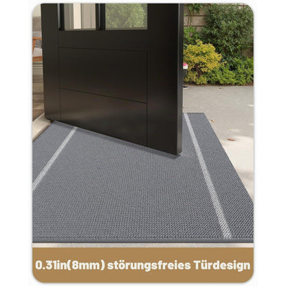 Schmutzfangmatte Grau 120x180 cm – Rutschfest & Waschbar