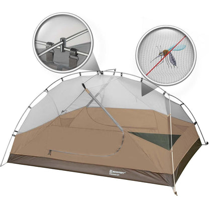 3 Personen Kuppelzelt Khaki - Wasserdicht & Winddicht