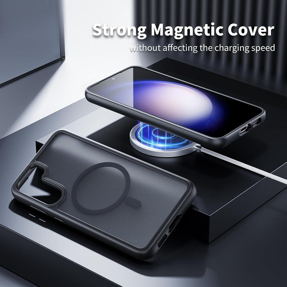 Handyhülle Samsung Galaxy S22 Hülle Magnetisch Anti-Fingerabdruck Matt