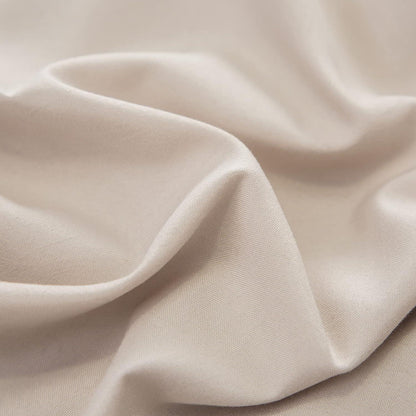 Bettwäsche 4tlg. Mikrofaser 135x200 cm Weich Hell Beige