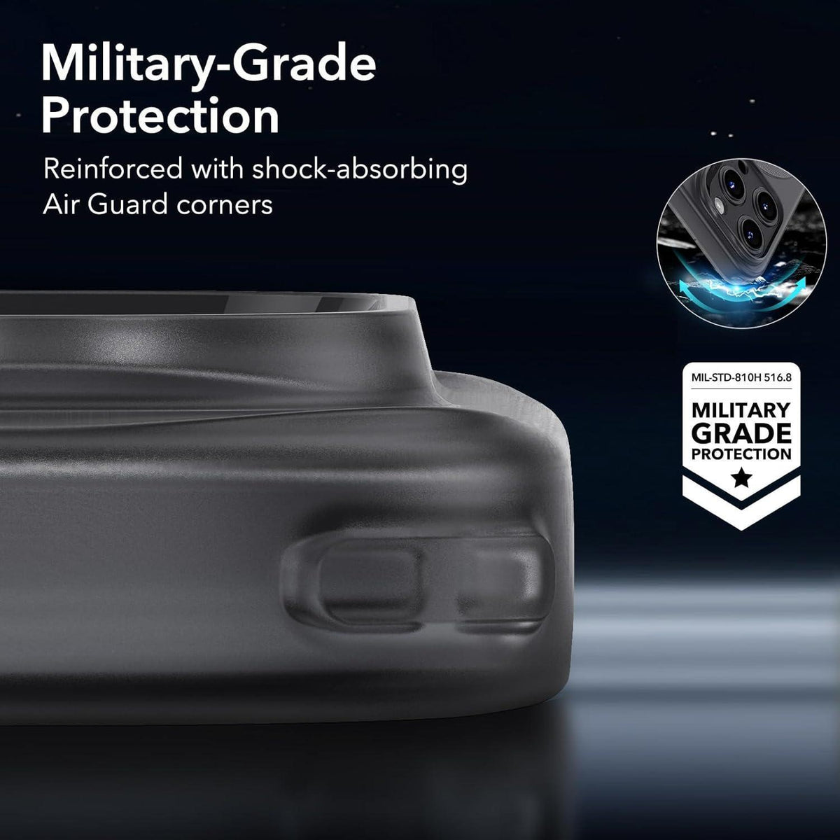 iPhone 15 Pro Max Hülle MagSafe Schwarz Dünn Stoßfest