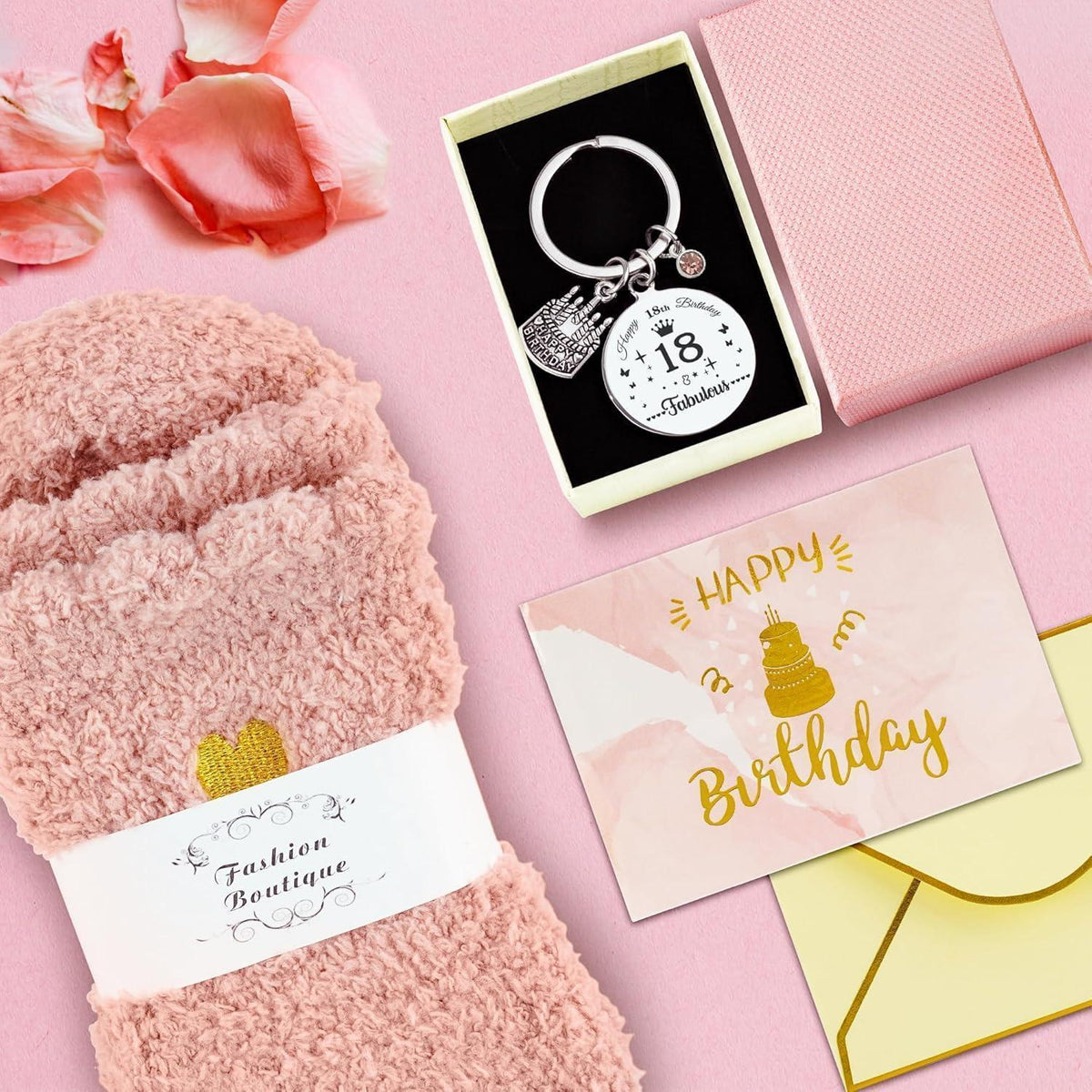 18. Geburtstag Geschenkset für Mädchen & Frauen mit Becher