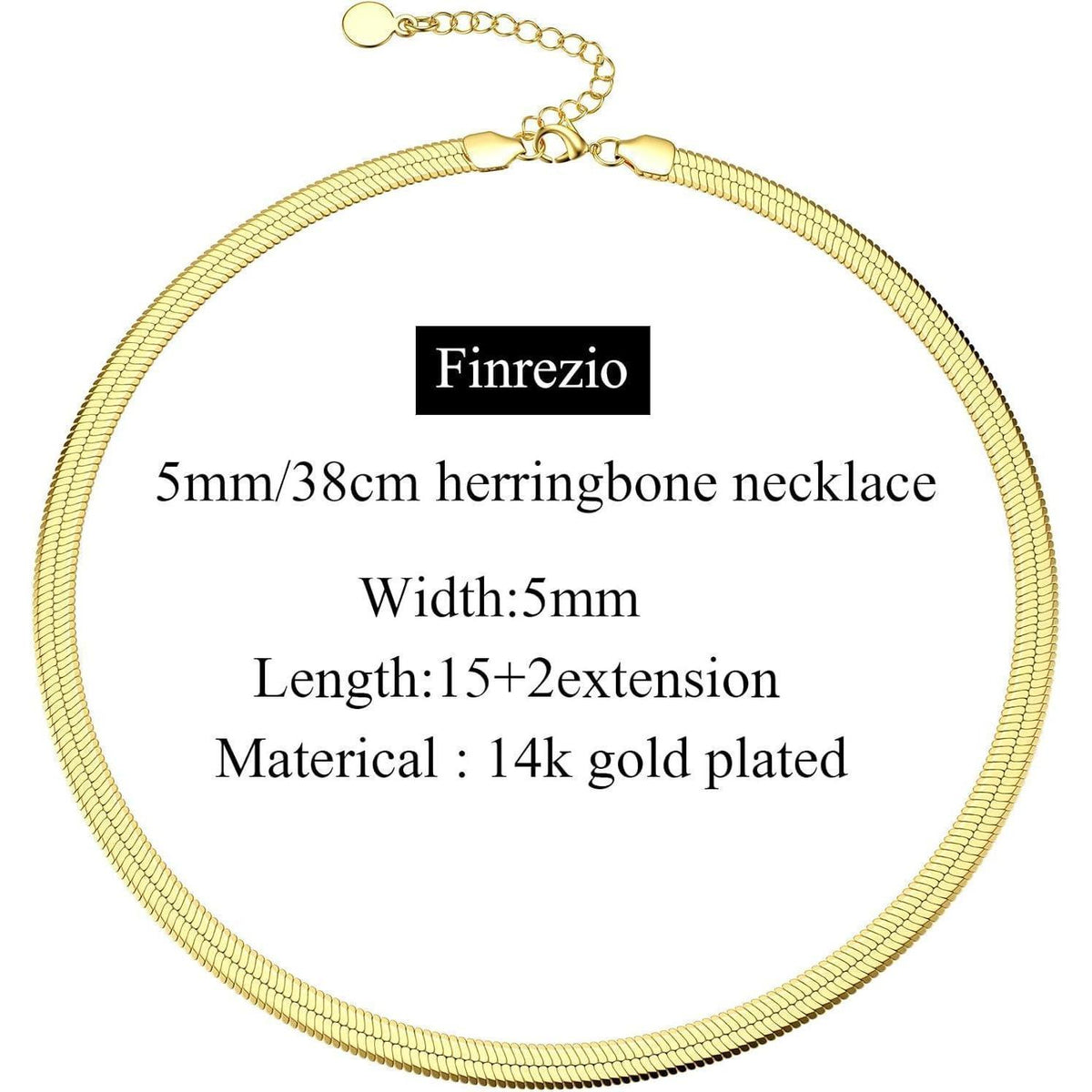 Vergoldete Schlangenkette Damen 14K Edelstahl, verstellbar
