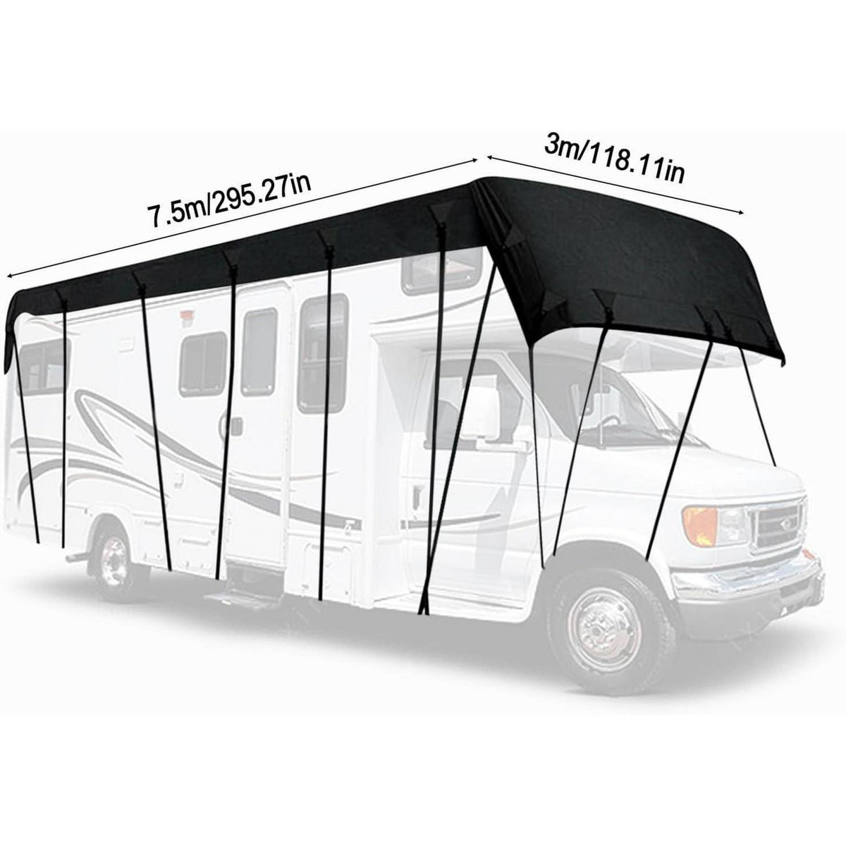 Wohnmobil Dachabdeckung 7,5 x 3m – Wasserdicht & UV-Schutz