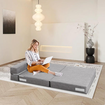 Schlafsessel mit Memory Schaum & Kissen – Gästesofa 100x190cm