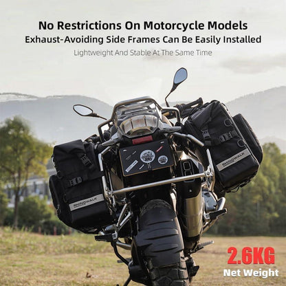 Wasserdichte Motorrad-Satteltaschen 25L Schwarz