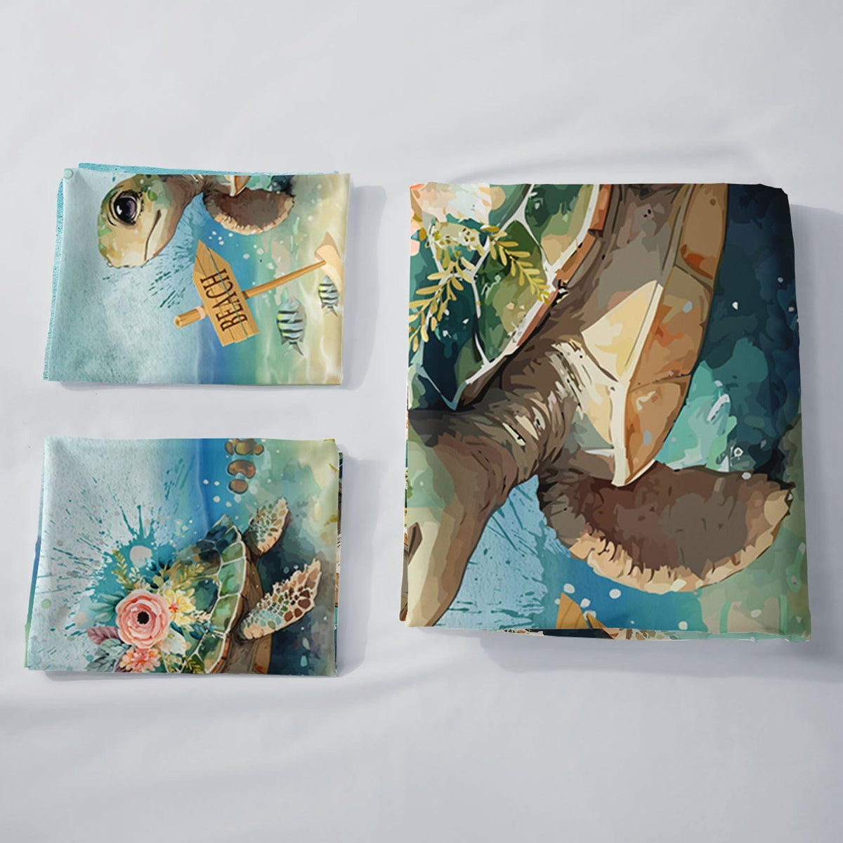 Bettwäsche-Set Meeresschildkröte 200x200 cm | Kinder & Erwachsene