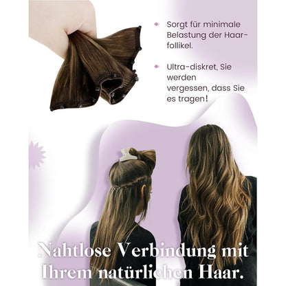 Echthaar Tressen Blond Highlights 50g - #P8/60