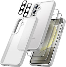 Hülle Samsung Galaxy S24 5G 5 in 1 Schutzfolie Gehärtet Glas