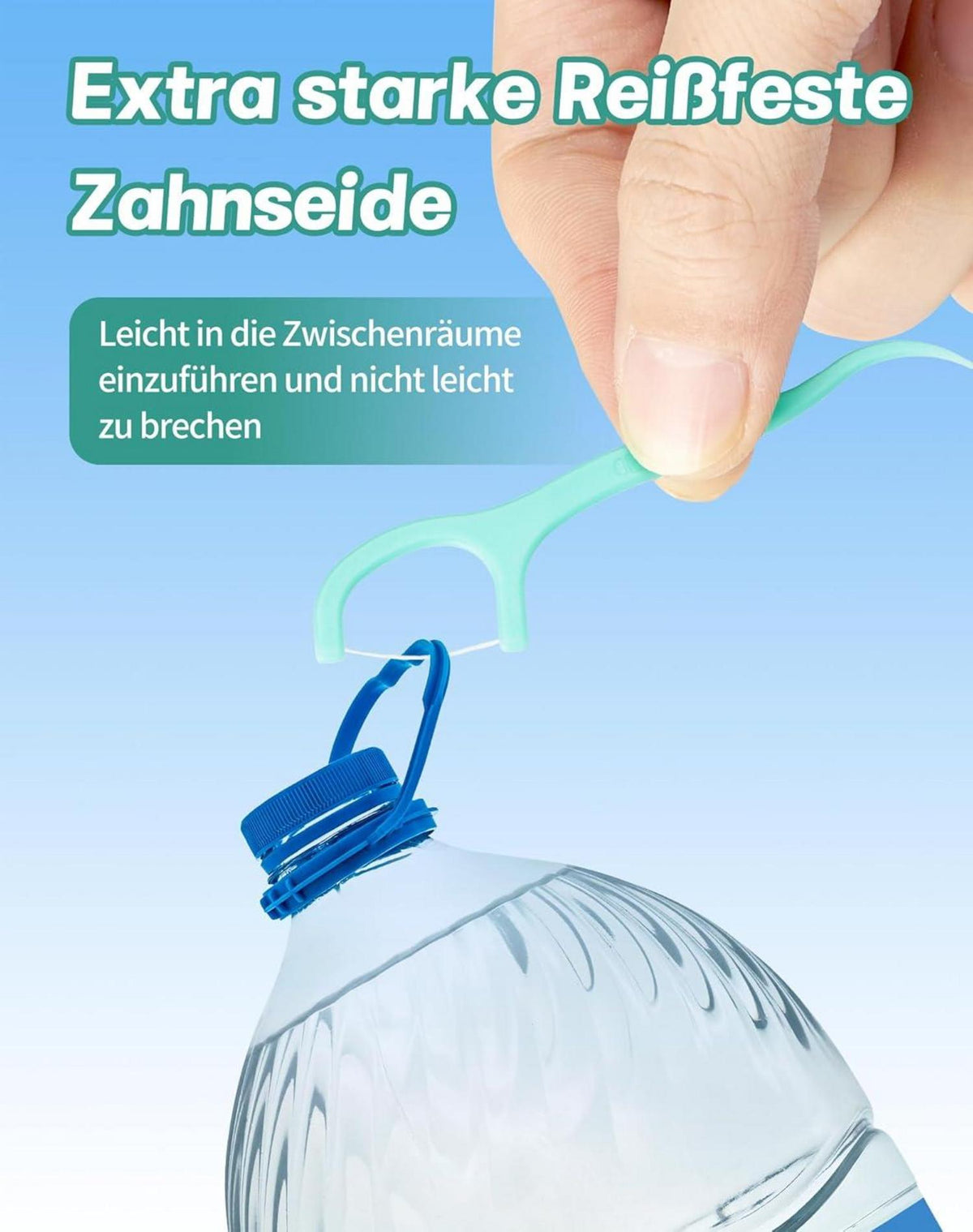 Zahnseide Sticks Minze 200 Stück Zahnreinigung Zwischenraum Floss Mint Dental