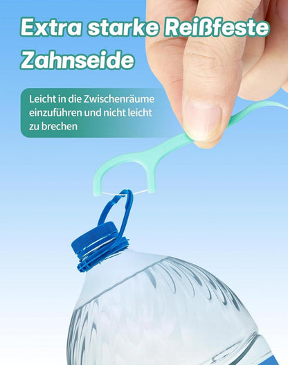 Zahnseide Sticks Minze 200 Stück Zahnreinigung Zwischenraum Floss Mint Dental