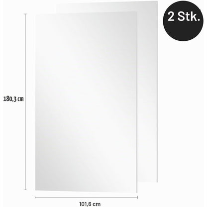 Bruchfester Ganzkörperspiegel 180x100cm – Fitness, Tanz & Ankleidezimmer