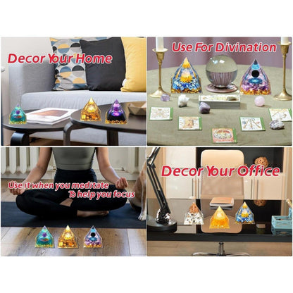 Lapislazuli Pyramide Heilkristall 2.4 Zoll für Meditation & Reiki