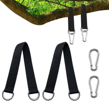 Schaukel Befestigung Set Schwerlast Nylon Gurt Karabiner D-Ringe
