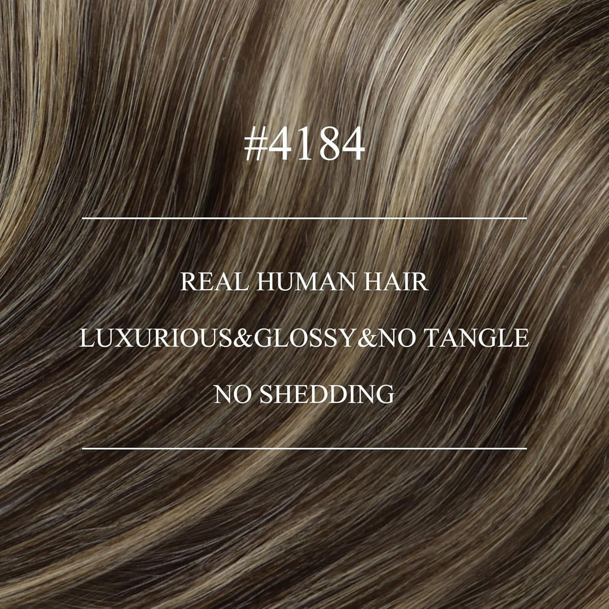 Echthaar Nano Ring Extensions Dunkelbraun Ombre Aschblond 40cm