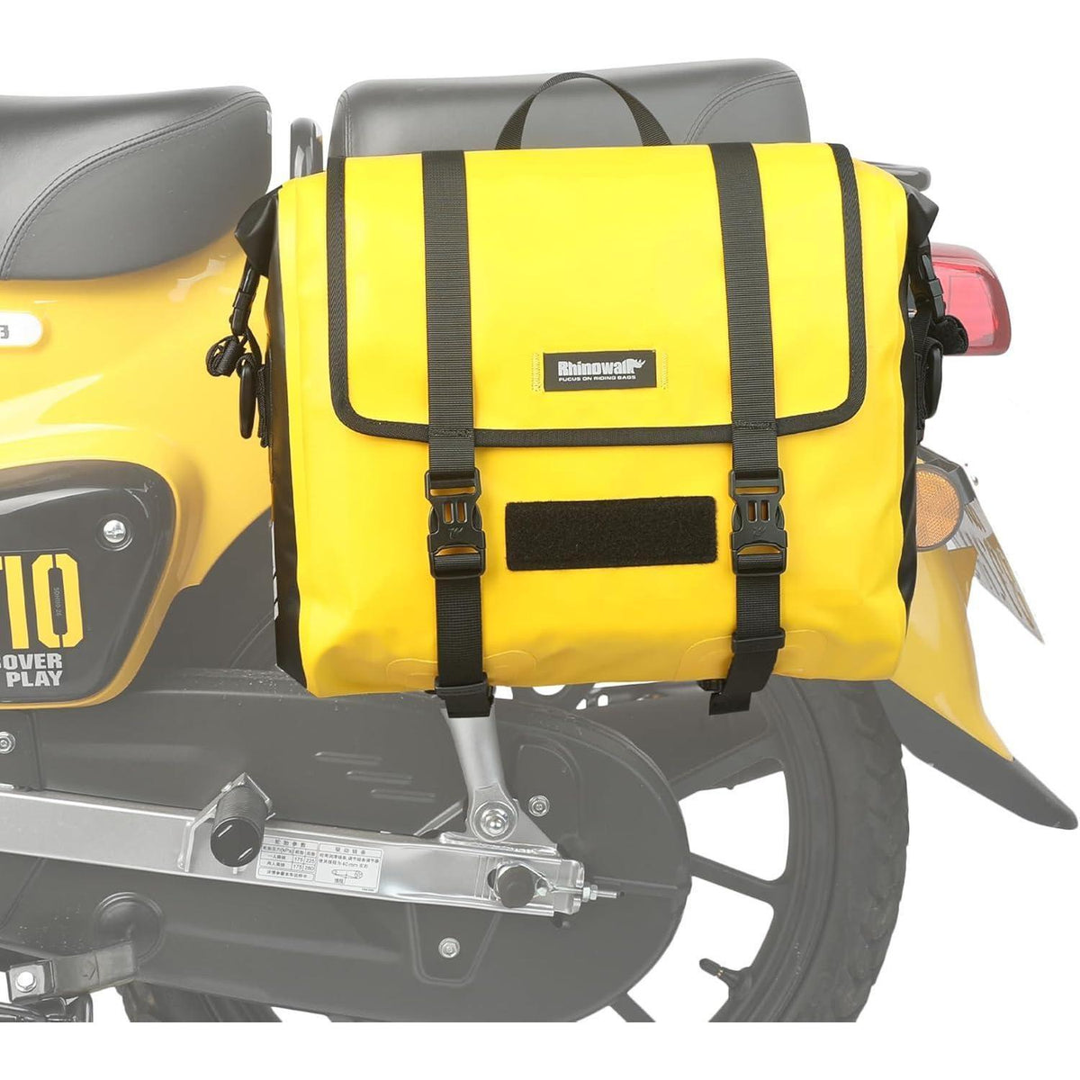 Motorrad Gepäckträgertasche 15L Wasserdicht Gelb